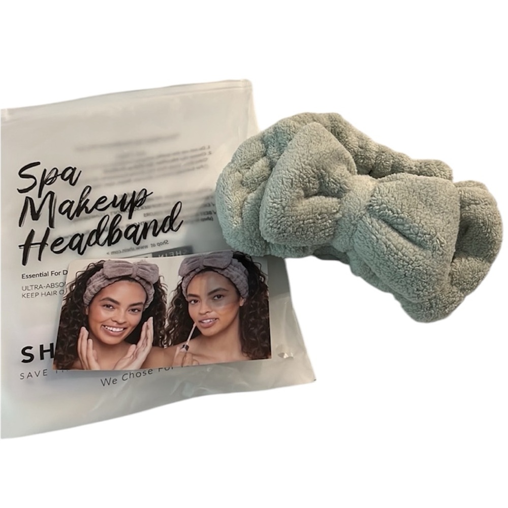 Microfiber Spa Makeup Headband Sage Green